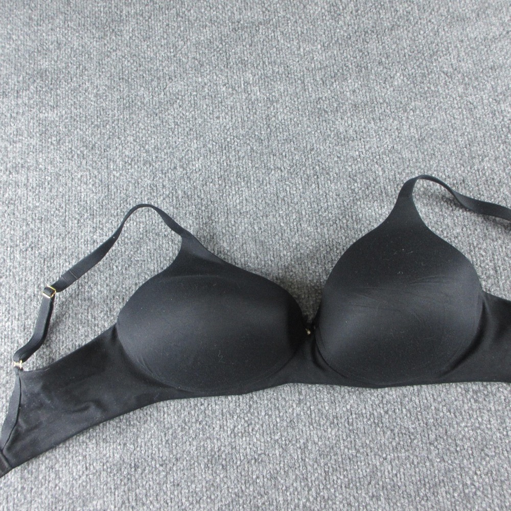 Soma Embraceable Wireless Bra Womens 34D Black Lightly Lined Seamless T Shirt
